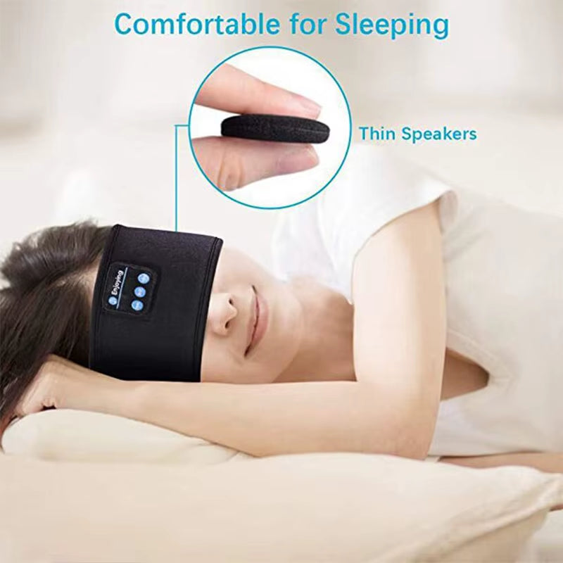 Experience Uninterrupted Rest with the Ultimate Wireless Bluetooth Sleep Mask Headband - Enjoy Music and Comfort Anywhere!
