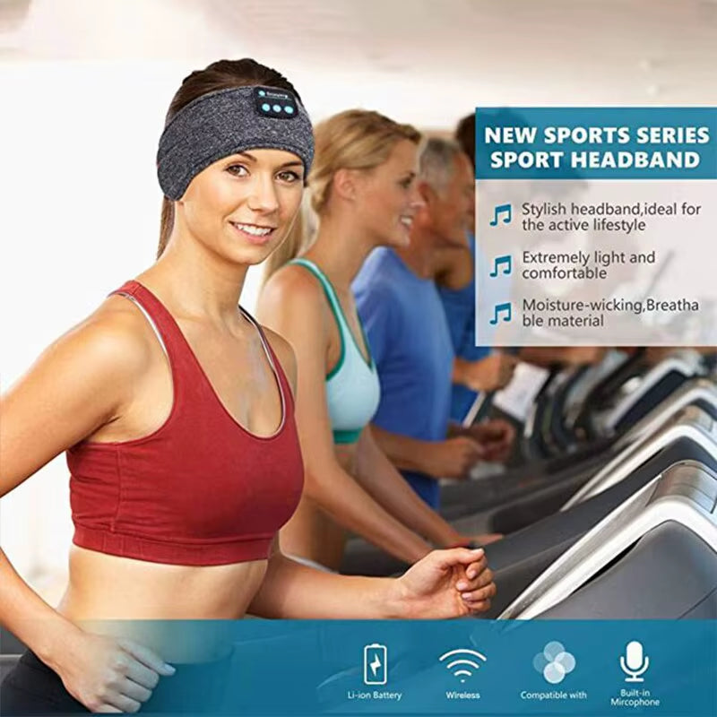 Experience Uninterrupted Rest with the Ultimate Wireless Bluetooth Sleep Mask Headband - Enjoy Music and Comfort Anywhere!