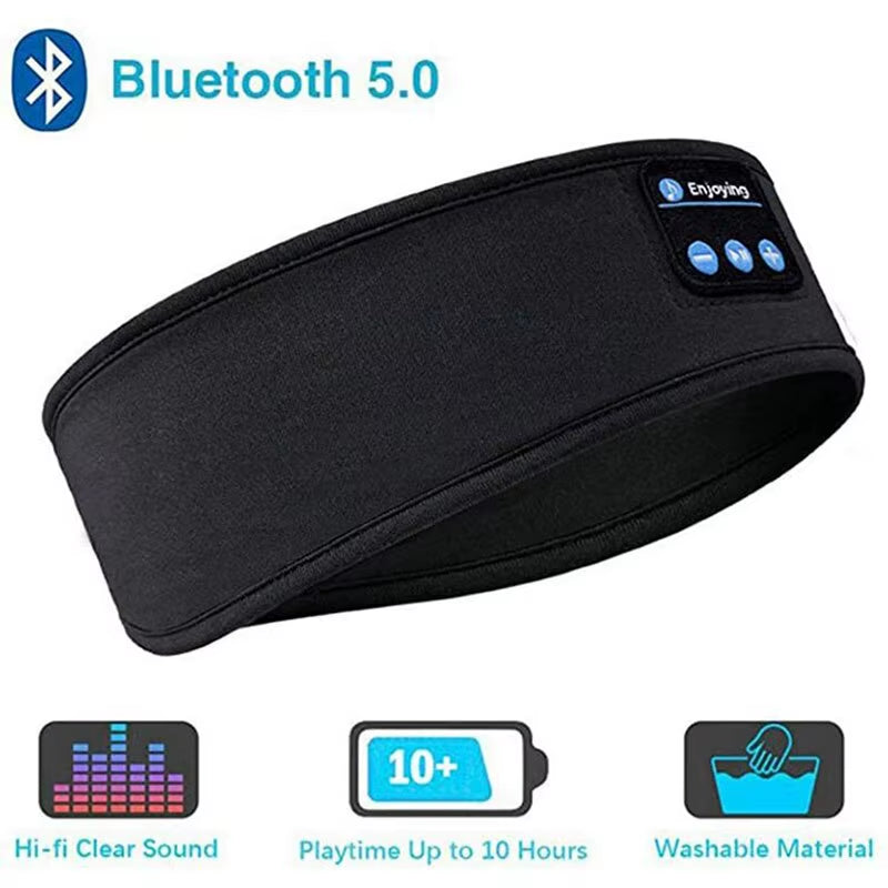 Experience Uninterrupted Rest with the Ultimate Wireless Bluetooth Sleep Mask Headband - Enjoy Music and Comfort Anywhere!