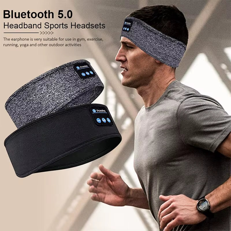 Experience Uninterrupted Rest with the Ultimate Wireless Bluetooth Sleep Mask Headband - Enjoy Music and Comfort Anywhere!
