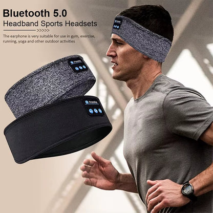 Experience Uninterrupted Rest with the Ultimate Wireless Bluetooth Sleep Mask Headband - Enjoy Music and Comfort Anywhere!