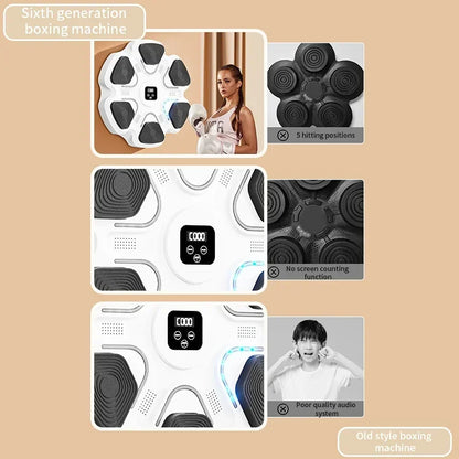 Revolutionary Smart Music Boxing Trainer for Adults and Kids - The Ultimate Home Fitness Experience