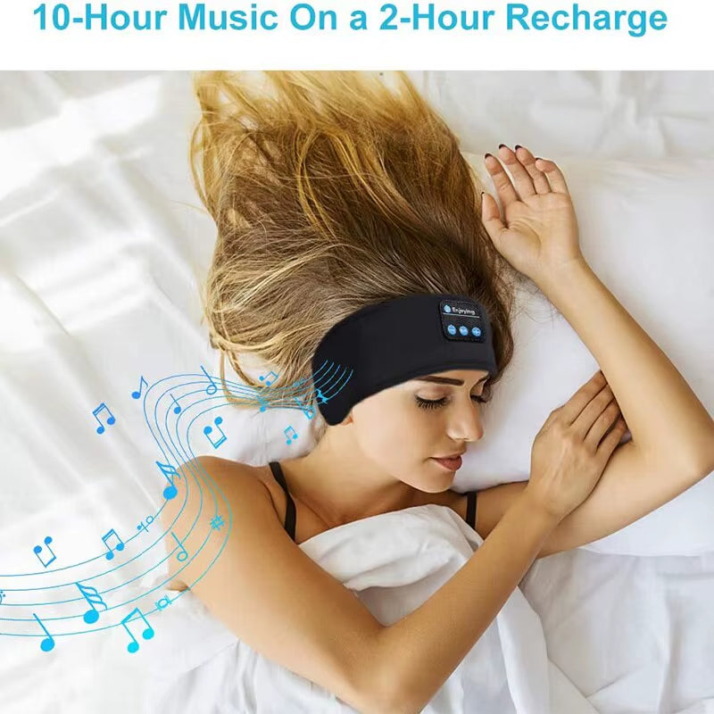 Experience Uninterrupted Rest with the Ultimate Wireless Bluetooth Sleep Mask Headband - Enjoy Music and Comfort Anywhere!