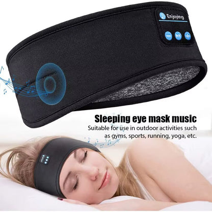 Experience Uninterrupted Rest with the Ultimate Wireless Bluetooth Sleep Mask Headband - Enjoy Music and Comfort Anywhere!